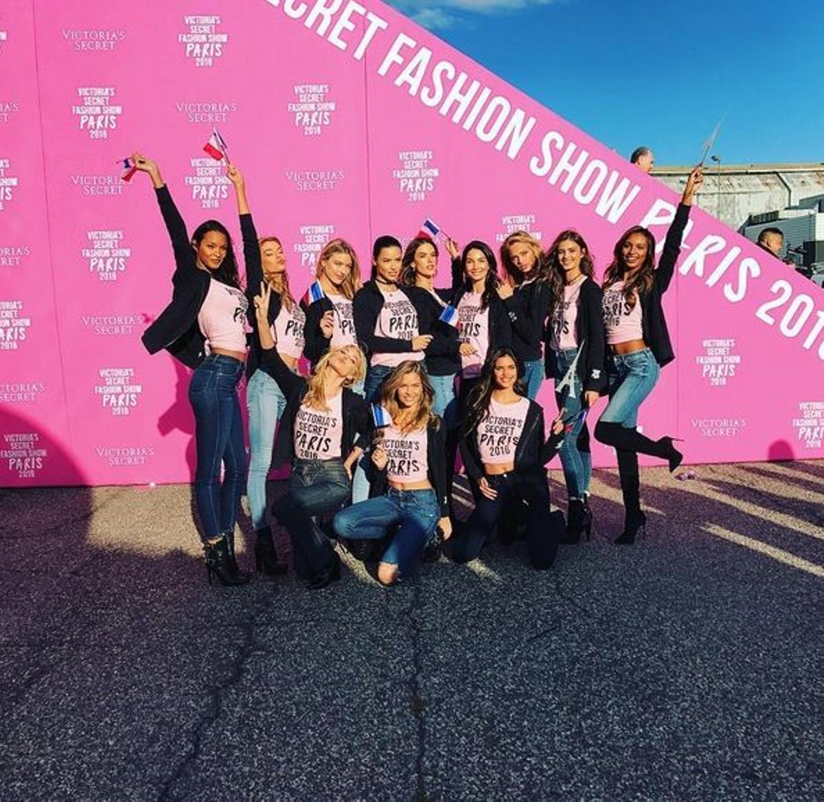 Viaje de los ángeles de Victoria’s Secret: todas a París