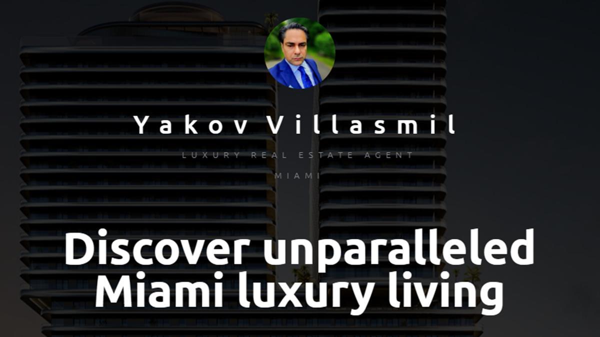 Villasmil ha reaparecido como agente inmobiliario de viviendas de ultralujo. En la imagen, su web corporativa