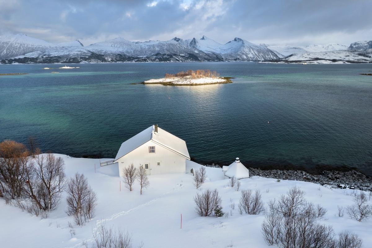 Vistas de la localidad de Skaland, en la isla de Senja