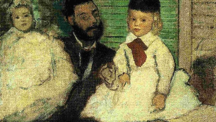 Ludovic Lepic et ses filles (1871) de Degas