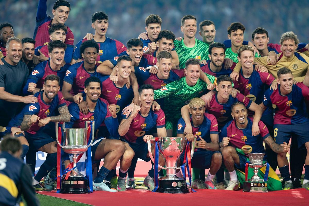 Las mejores imágenes de la celebración del título de Liga del Barça