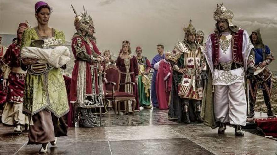 La escenificación de «La Rendición» en el castillo.