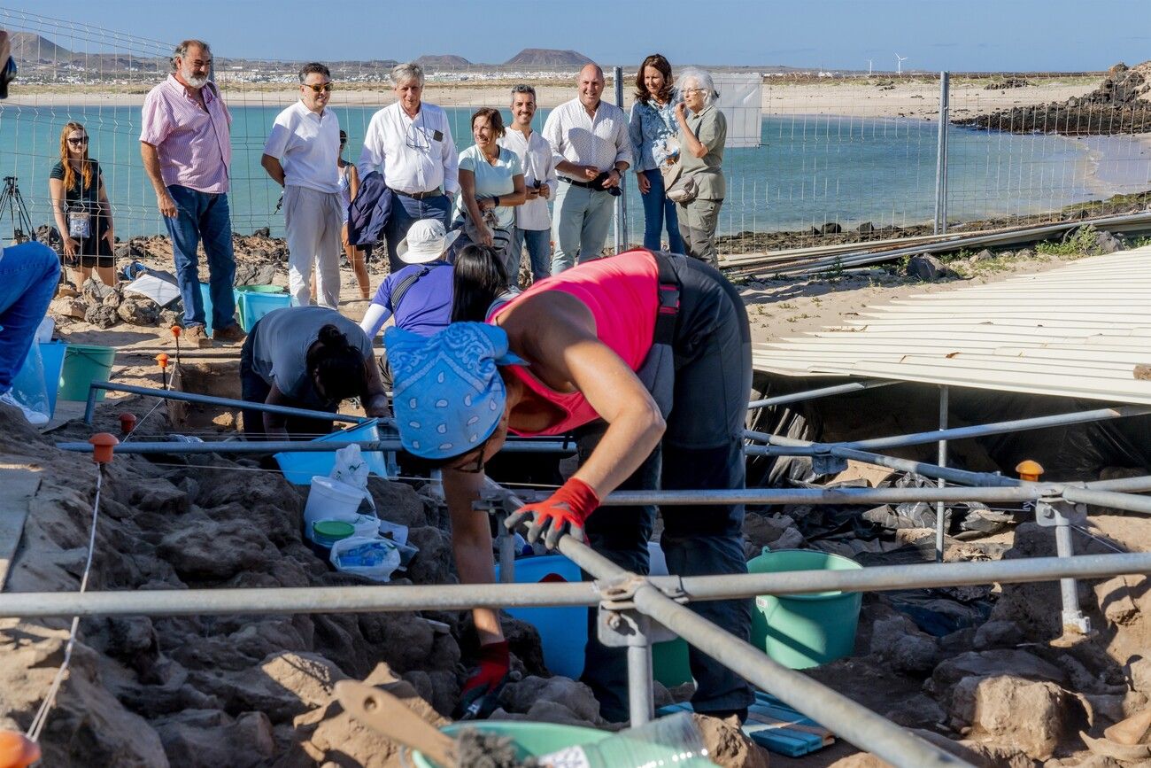 Retoman los trabajos en el yacimiento arqueológico Lobos I