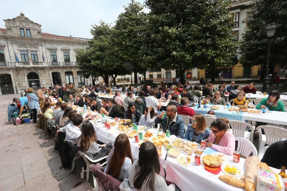 Comida en la calle en Oviedo