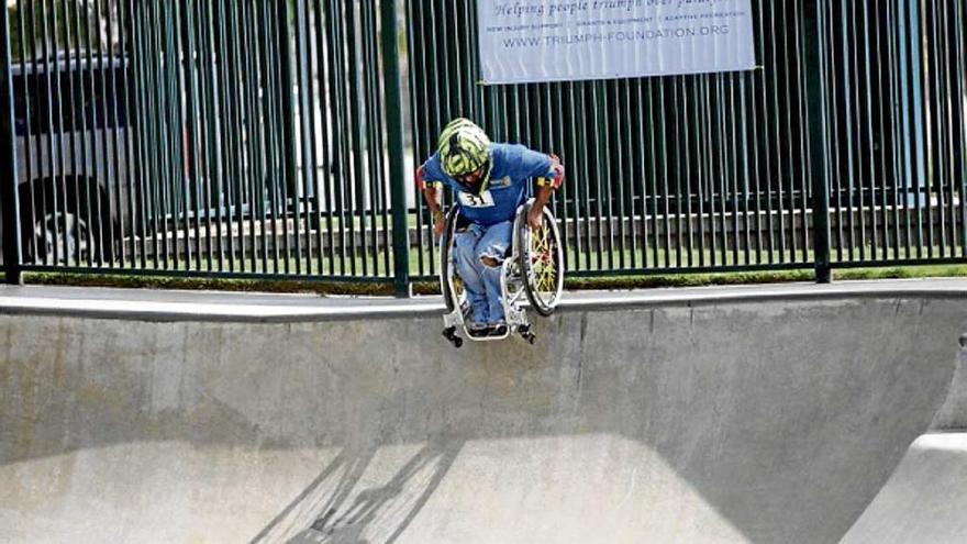 Toni Quiñonero, en el momento de iniciar su concurso.