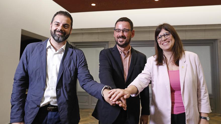 Acord de govern entre els tres partits independentistes a Girona