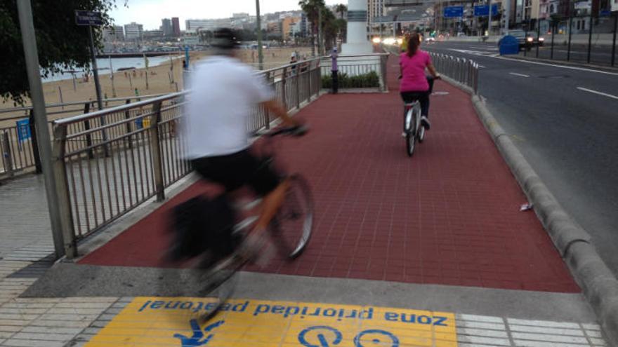 Urbanismo comienza la ampliación del carril bici de Las Alcaravaneras