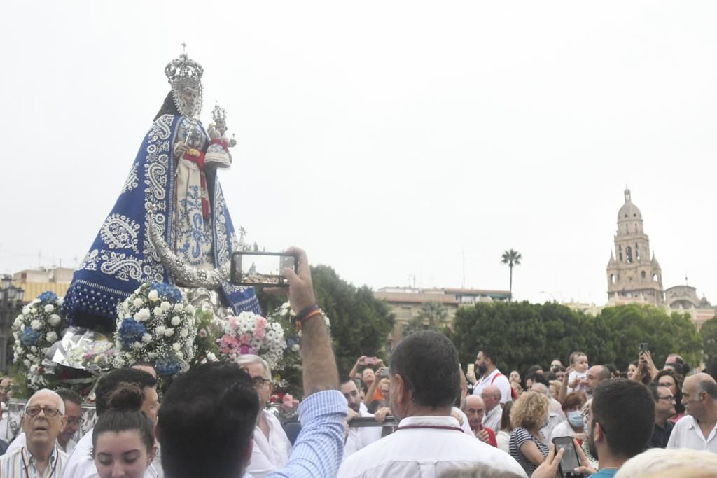 Romería de Murcia: primer tramo del recorrido de la Fuensanta