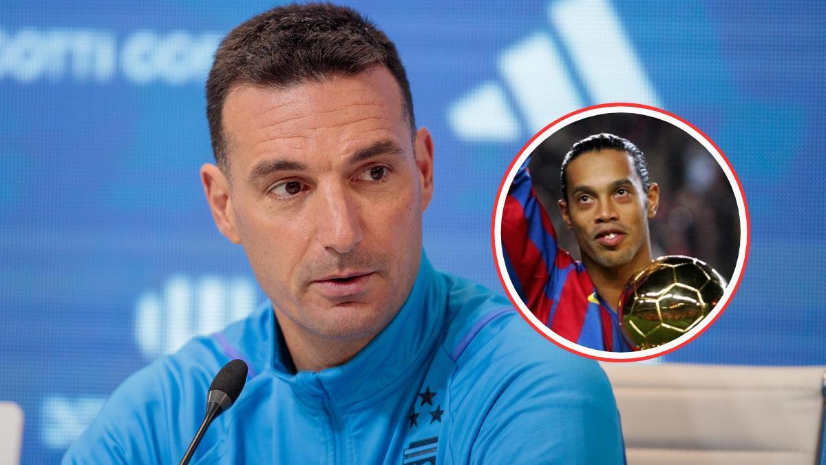 La controvertida opinión de Lionel Scaloni sobre Ronaldinho.