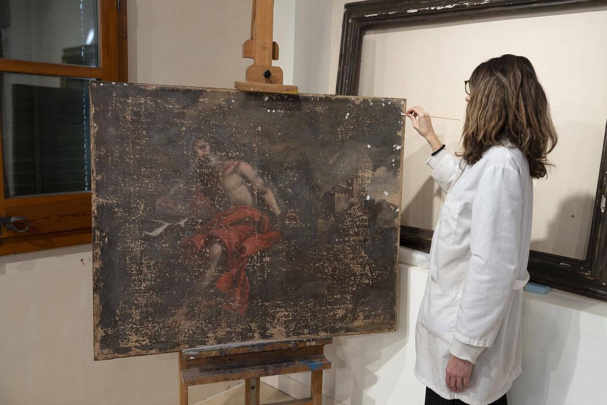 Irene Panadés encara la recuperación de 'San Jerónimo', una obra de Joan Gallarts