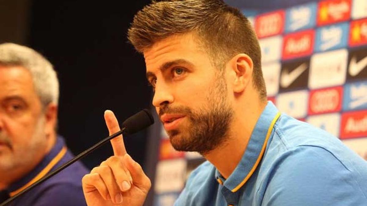 El defensa del FC Barcelona Gerard Piqué