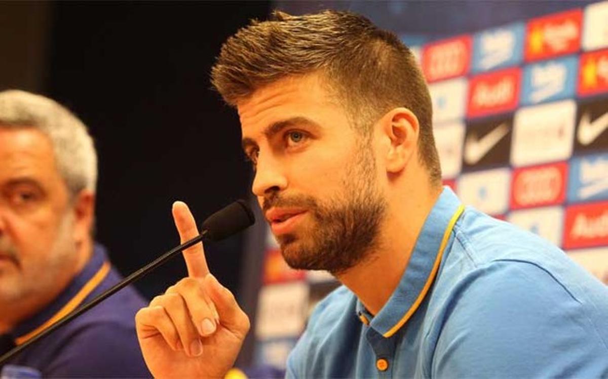 El defensa del FC Barcelona Gerard Piqué