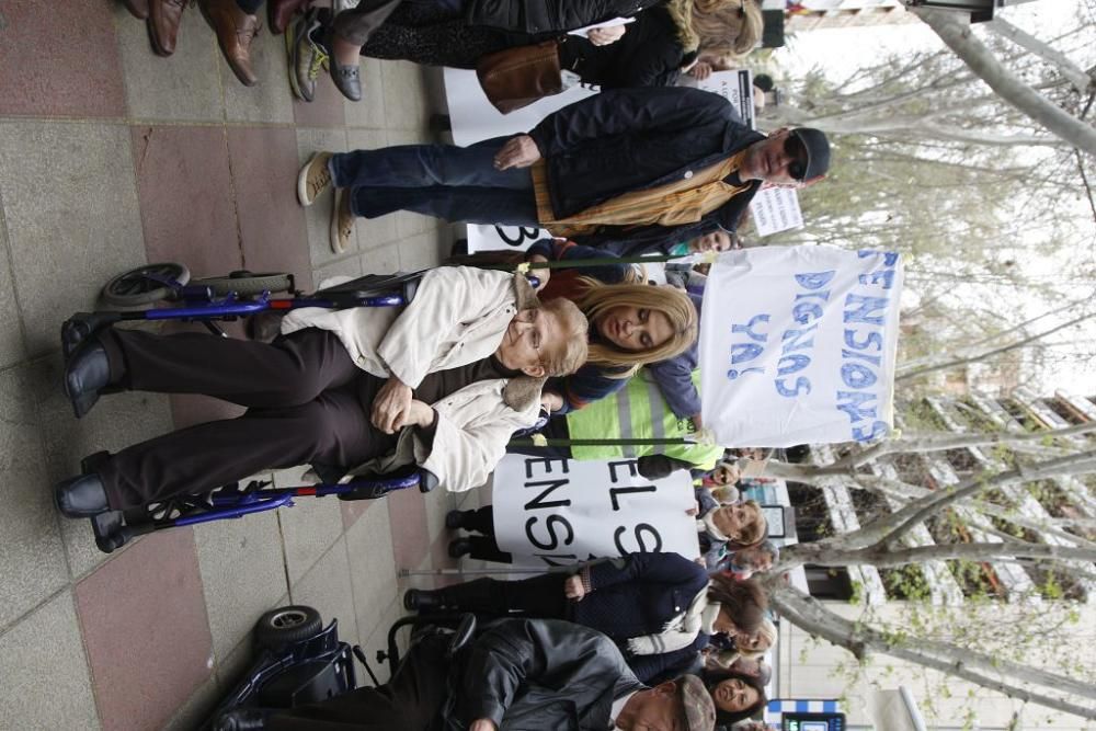 Manifestación por unas pensiones dignas en Murcia