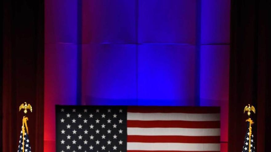 Trump durante el acto benéfico celebrado en Iowa.