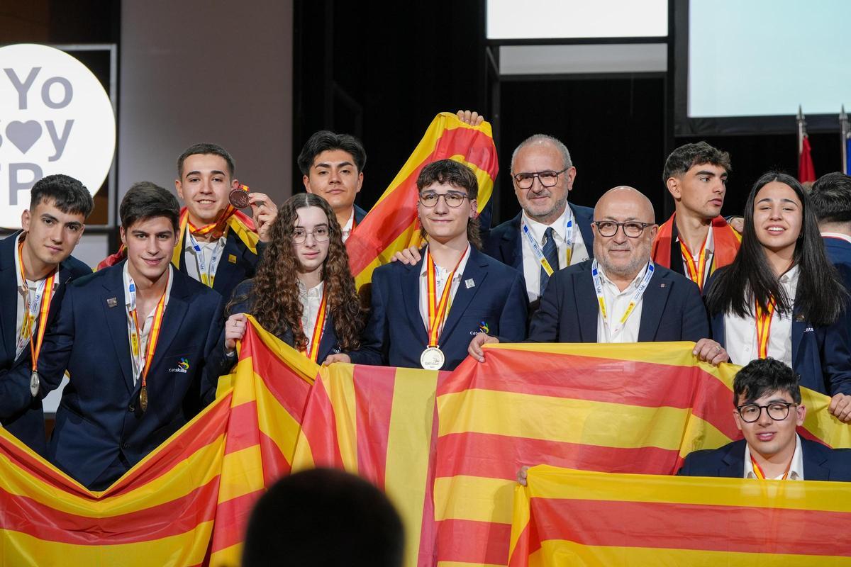 Foto de grup dels participants catalans a la prova