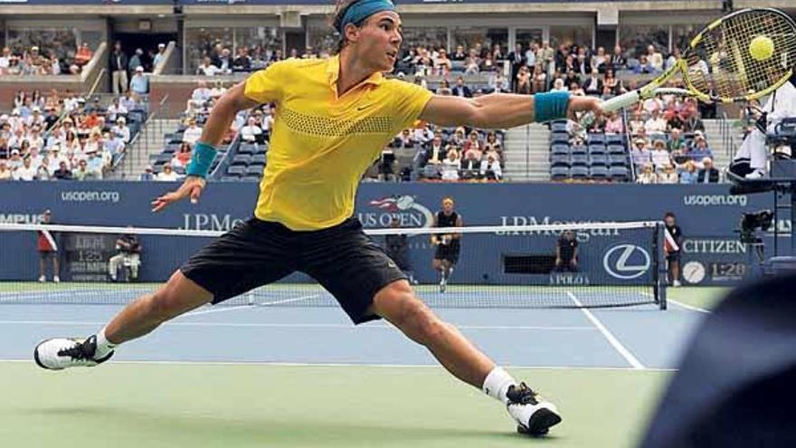 Rafa Nadal, durante su último partido en el US Open ante Del Potro.