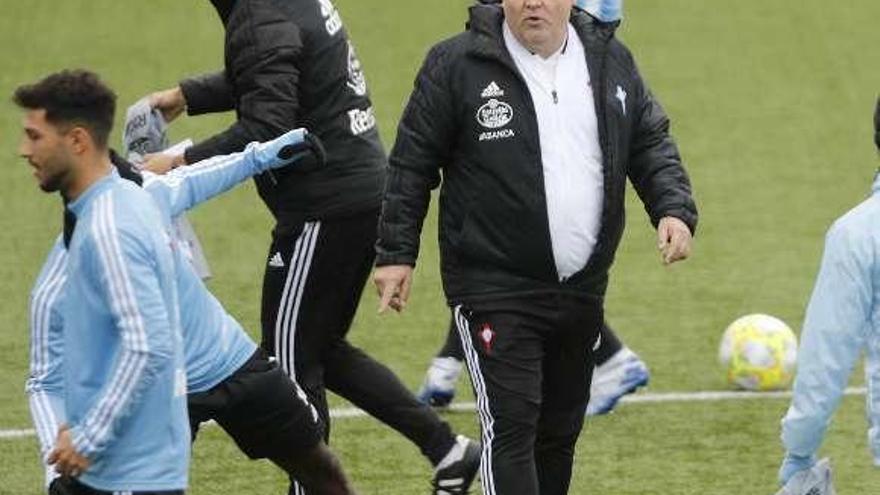 Onésimo Sánchez, en A Madroa, con el Celta B. // Alba Villar