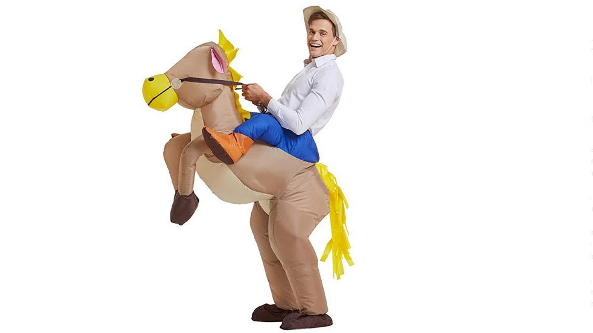 Disfraz de caballo inflable