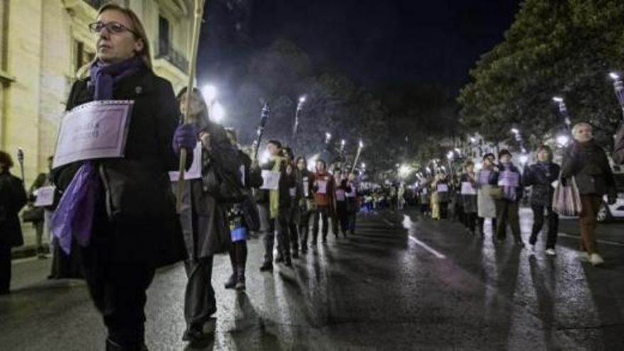 La manifestación del Día Internacional contra la Violencia de Género en Valencia.