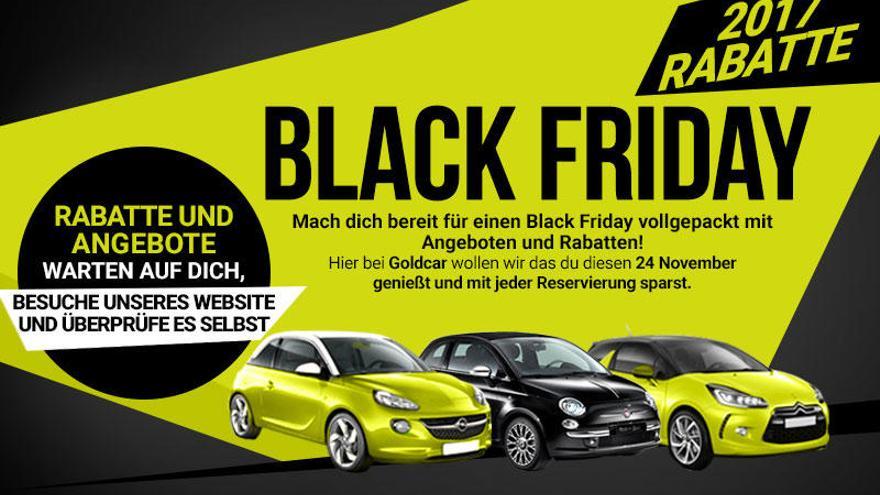 Goldcar feiert den Black Friday mit Sonderrabatten und Aktionen