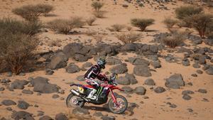 Ricky Brabec (Honda), durante la etapa