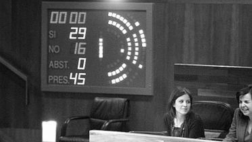 En primera fila, sentados, Álvaro Longo y José María Navia-Osorio.