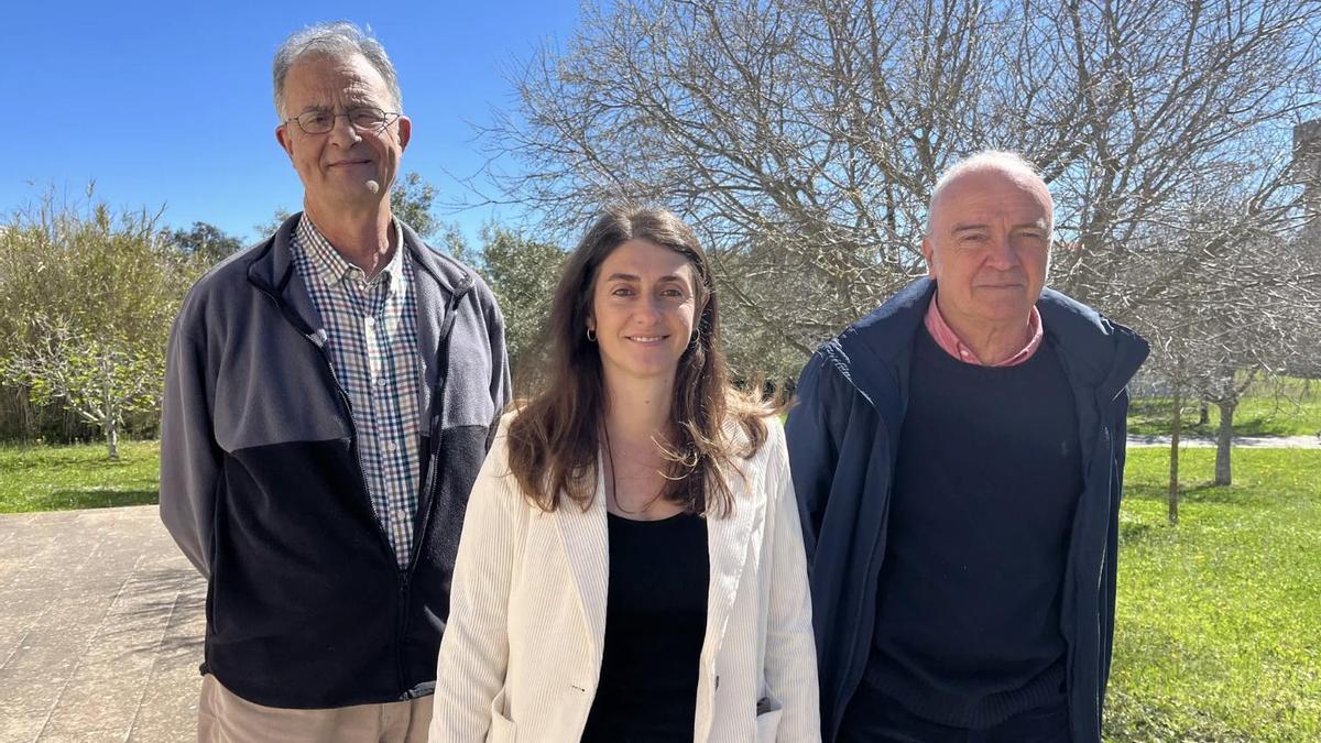 Los investigadores Antoni Artigues, Sònia Vives y Onofre Rullan.