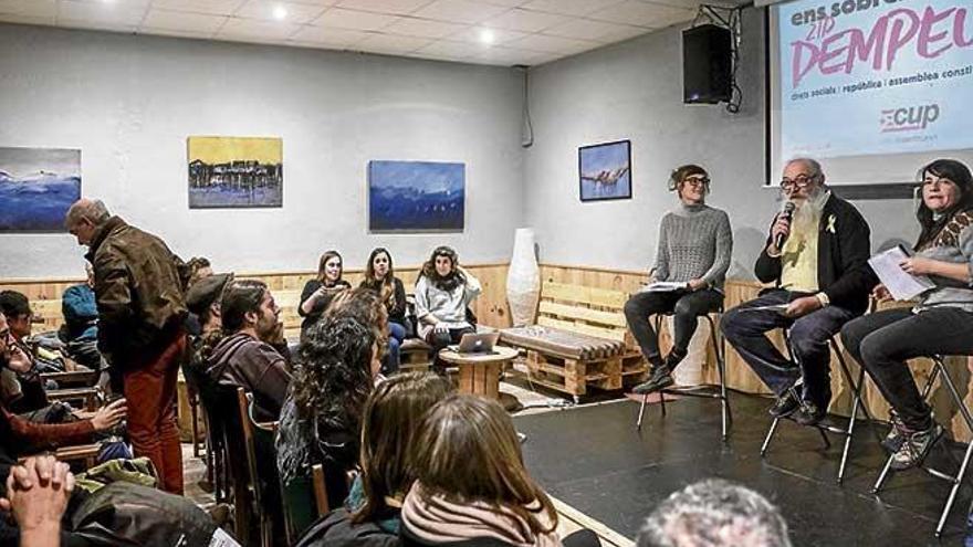 Acto electoral de la CUP en Palma