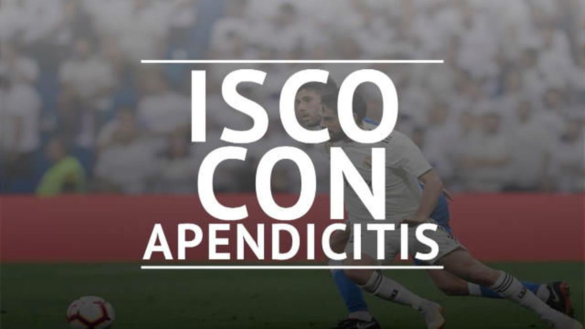 Isco, ko por una apendicitis