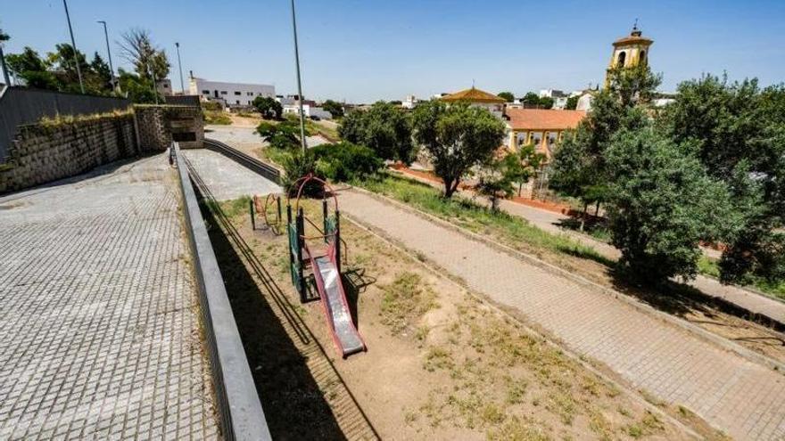 Vista del parque de la Viña, construido en varias alturas.