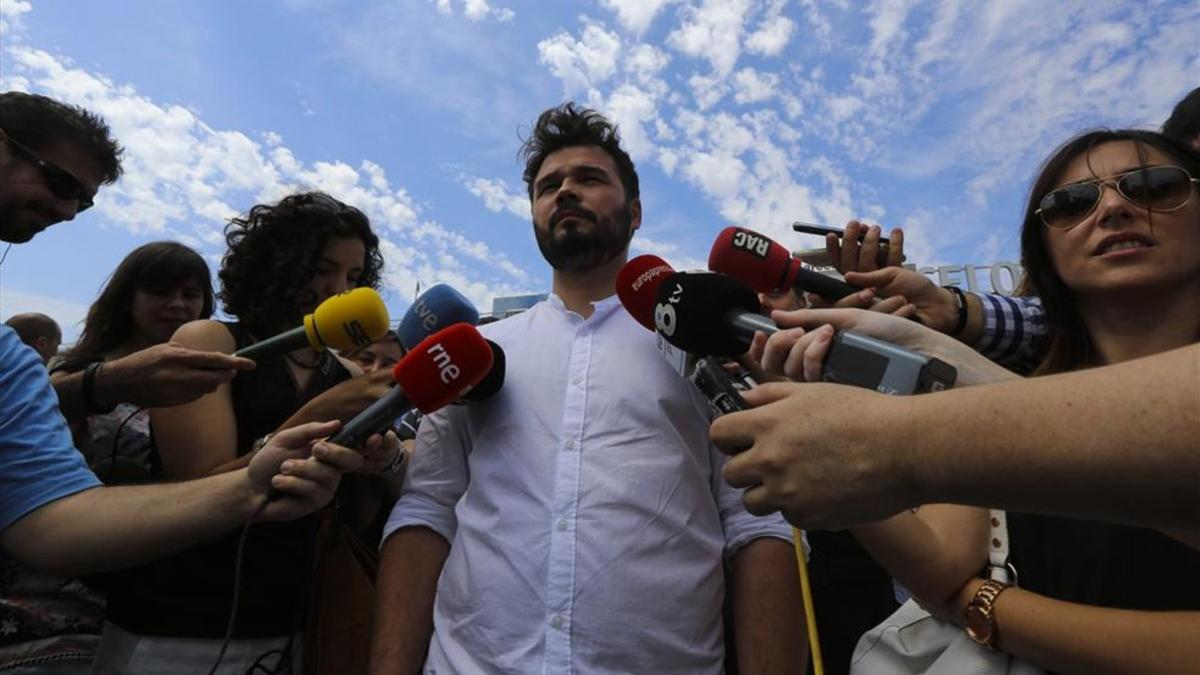 Gabriel Rufián tiró de fina ironía