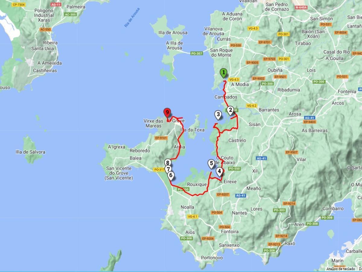 Una de las rutas propuestas por Turismo de Galicia.