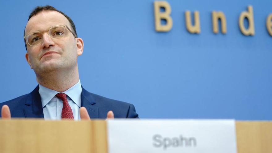 Jens Spahn in der Bundespressekonferenz am Mittwoch (12.5.)