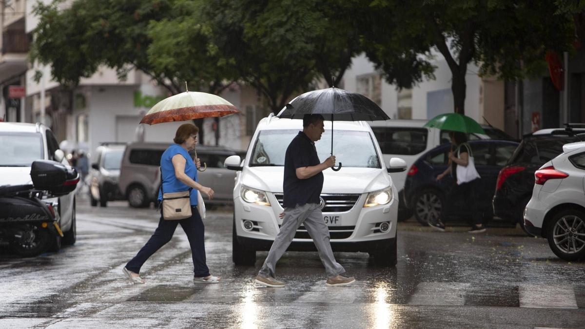 Les pluges descarreguen de manera intensa però molt curta a Xàtiva