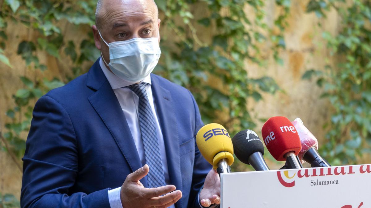 David Castaño, durante una rueda de prensa.