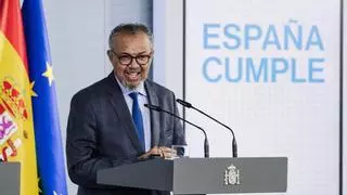 El director general de la OMS: "El mundo necesita este tipo de amabilidad que ha demostrado el Gobierno de España"