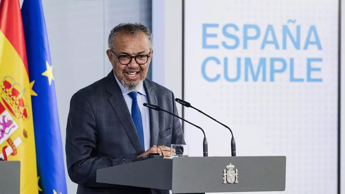 El director general de la OMS: "El mundo necesita este tipo de amabilidad que ha demostrado el Gobierno de España"