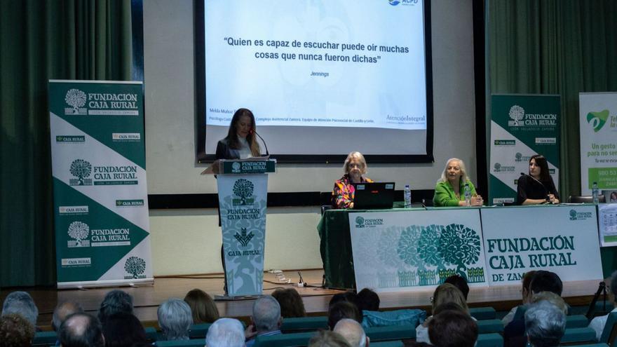 Jornadas Infosalud celebradas ayer en el Colegio Universitario.  | Alba Prieto