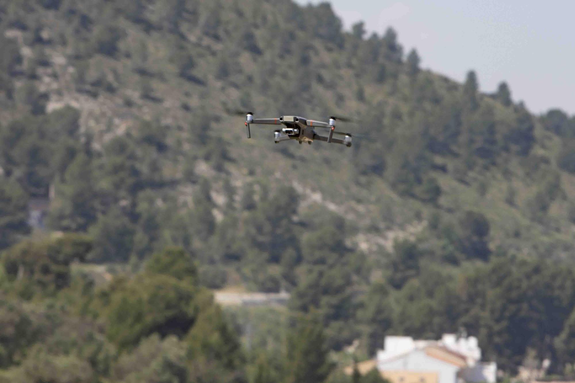 Sobrevuelan con un dron el casco antiguo de Xàtiva para identificar inmuebles en mal estado