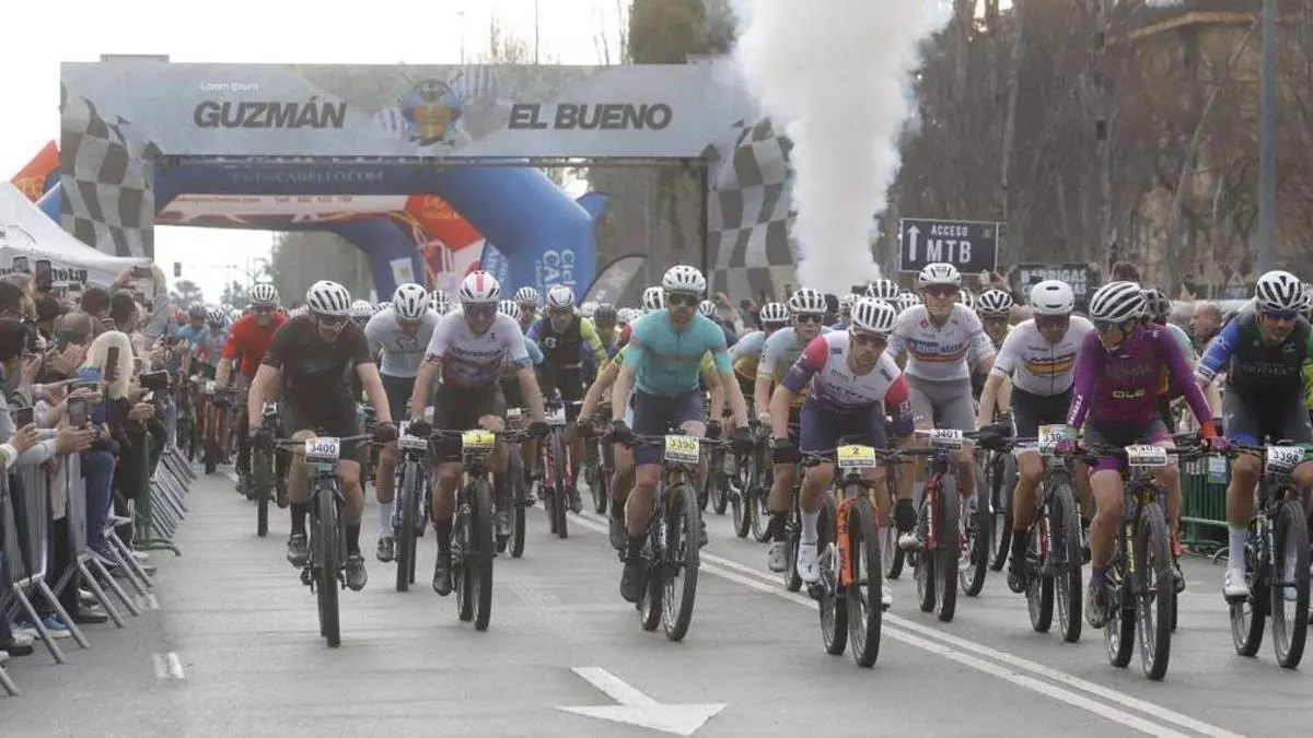 Sebastián Gesche y María Esther Maqueda triunfan en la prueba ciclista de la Guzmán El Bueno