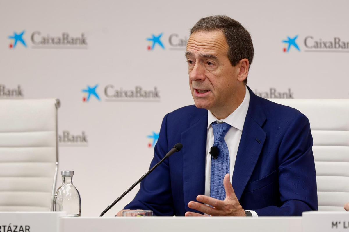 Gonzalo Gortázar, consejero delegado de Caixa Bank, hoy en València
