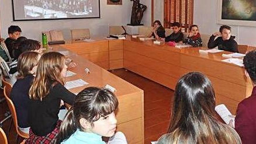Imagen de archivo del pleno del Consell de la Infancia y Juventud de Formentera del pasado año.