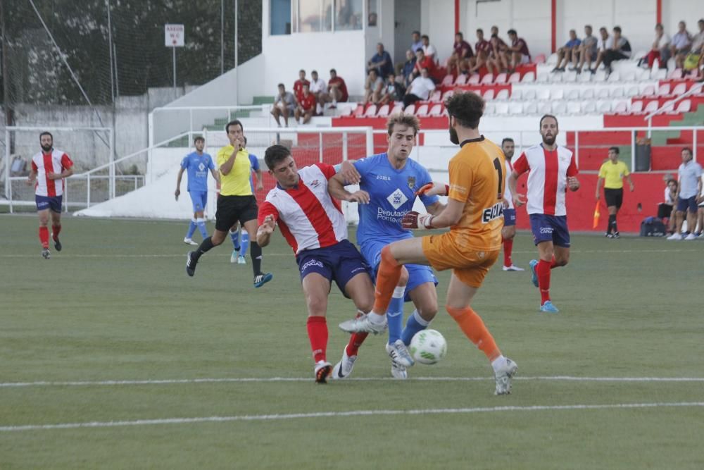 El Pontevedra extiende su racha goleadora en Cangas - Los granates pasan de ronda en la Copa Federación