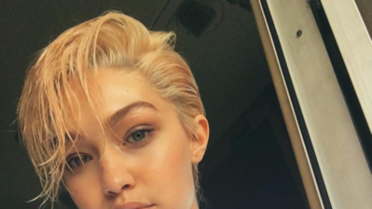 Gigi Hadid con el pelo corto