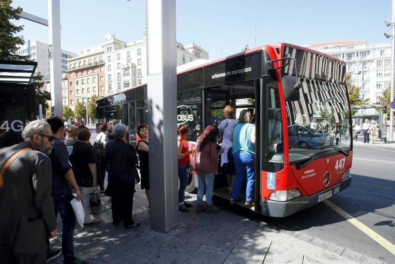 Fotogalería: Comienza la huelga del bus