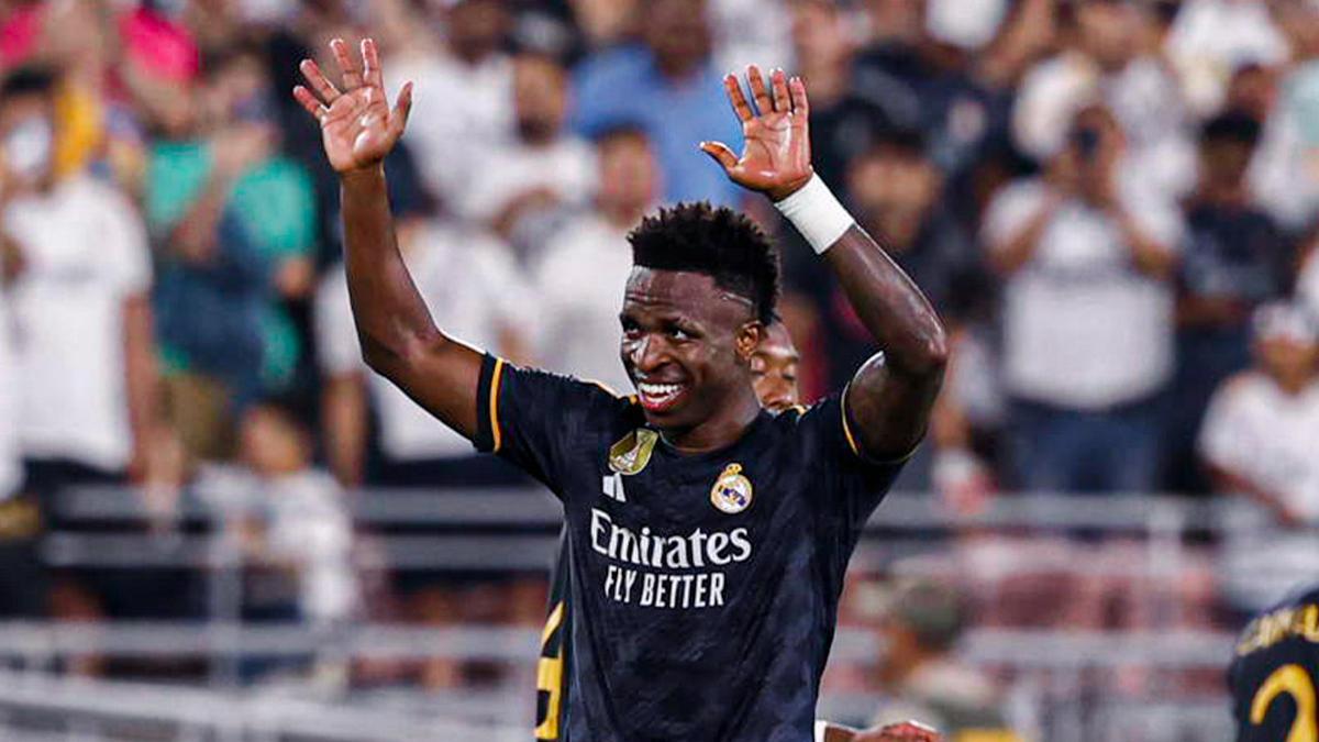 Vinícius Jr., una de las piezas clave en la victoria del Real Madrid.