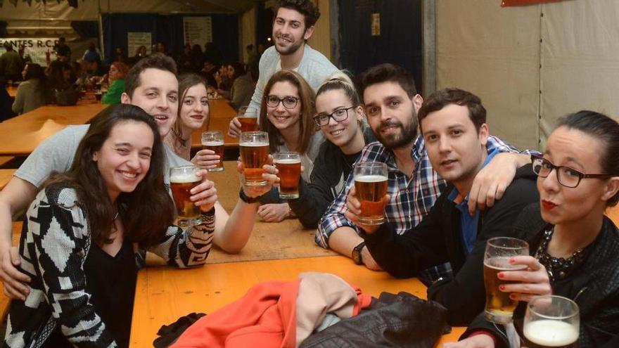 Un grupo de jóvenes en la pasada edición del festival galaico-irlandés