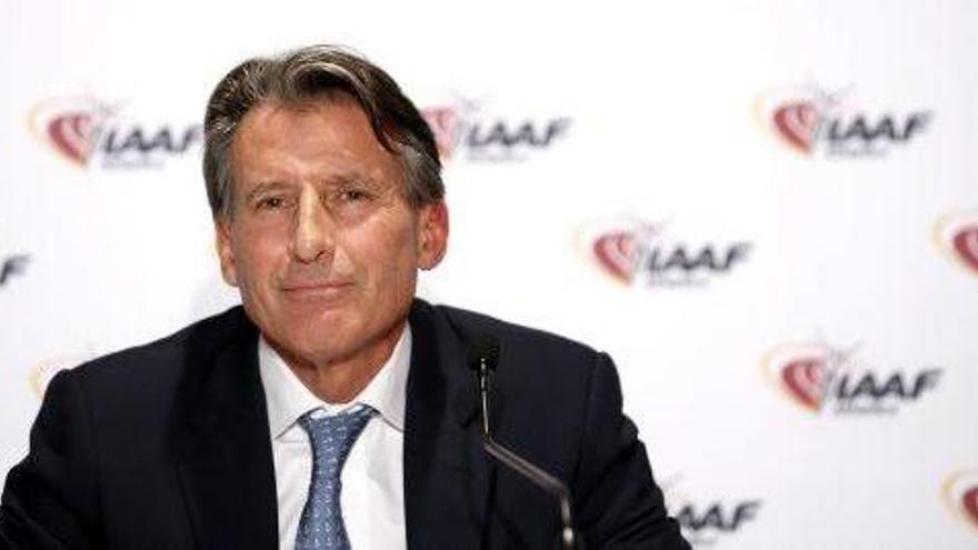 Sebastian Coe, durant la compareixença d&#039;ahir.