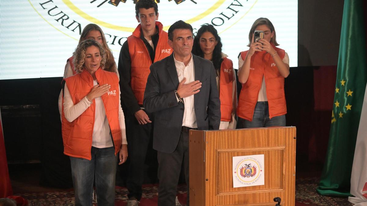 Rodrigo Paz, presidente electo de Bolivia.