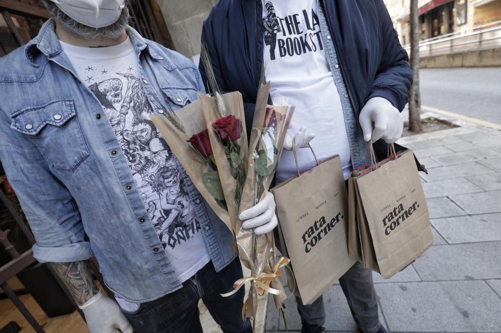 Un Sant Jordi entre la tristeza y la esperanza marcado por el coronavirus